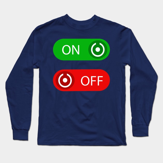 on-off button Long Sleeve T-Shirt by demianakistri111